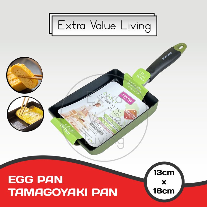 YOSHIKAWA EGG PAN TEFLON KOTAK TAMAGOYAKI EVL-CL-13-18