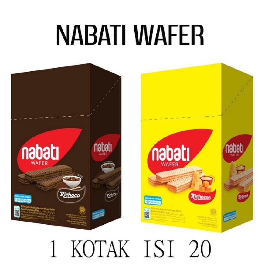 

[Grosir!!] Nabati Wafer 6Gr 1 Dus Isi 12 Pak X 20 Pcs - Grosir