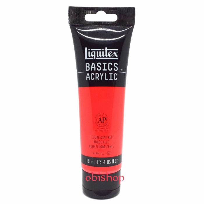 

Masih Ada! Cat Akrilik Liquitex Basics Acrylic 118 Ml Fluorescent Red