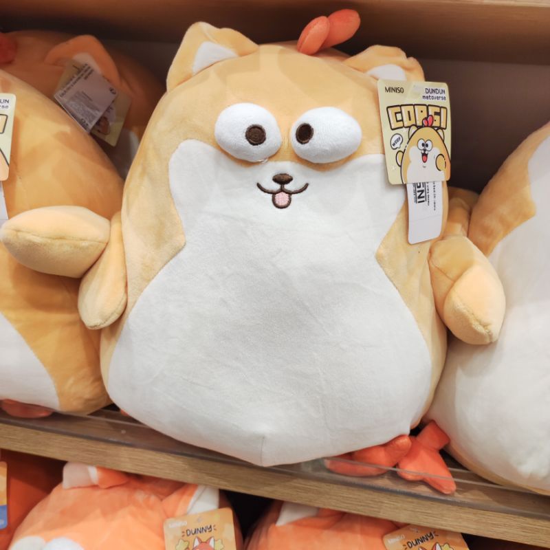 Boneka Dundun Menggemaskan - MINISO Dundun Metaverse Series 14in. Corgi Plush Toy