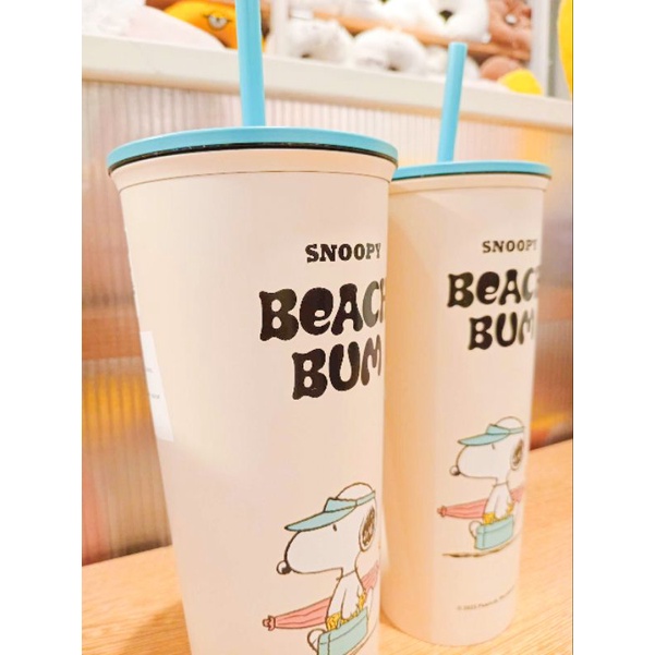 Miniso Tumbler Snoopy Stainless Steel 800ml - MINISO Snoopy Summer Travel Collection Single Wall Sta