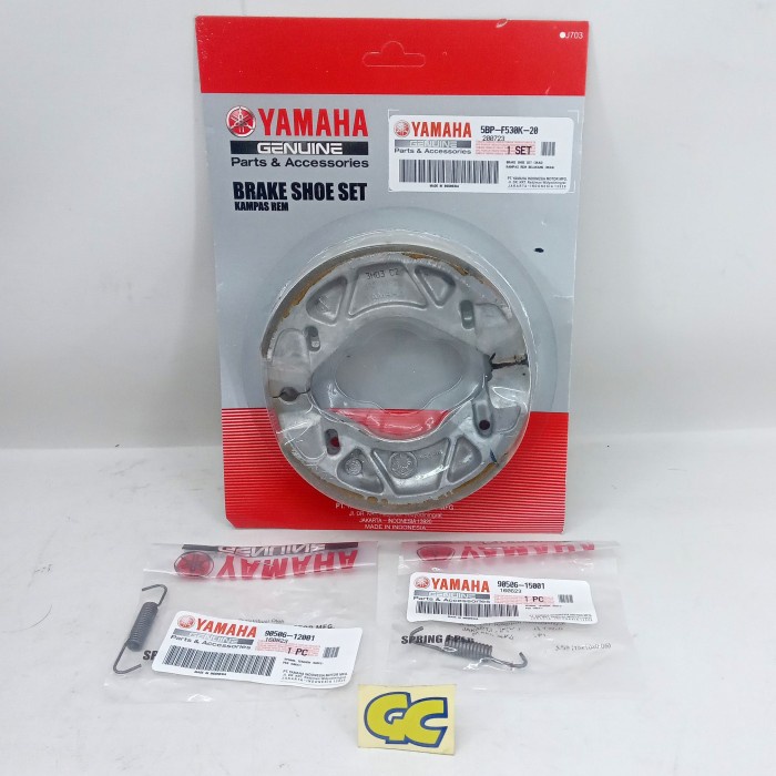SET KAMPAS REM BELAKANG YAMAHA AEROX 155, LEXI ORIGINAL YAMAHA