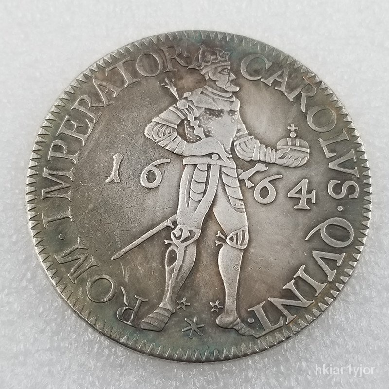 Kerajinan Kuno1664Bahan Kuningan Koin Peringatan Jerman Perak1793