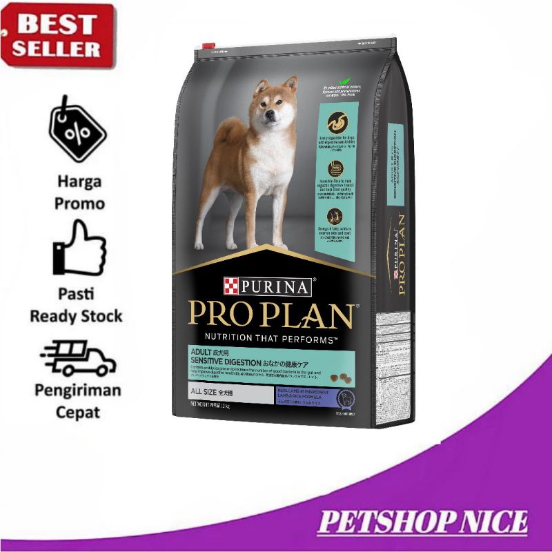 Pro Plan ProPlan DOG Medium Adult Sensitive Digestion 12kg Lamb EKSPEDISI