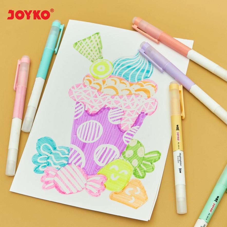 

Terbaik! JOYKO ERASABLE HIGHLIGHTER SET / PENANDA WARNA DAPAT DIHAPUS HL-69-6