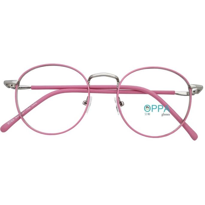 Frame Kacamata Korea Pria Wanita Oppa Op02 Pk Pink Bulat Fashion