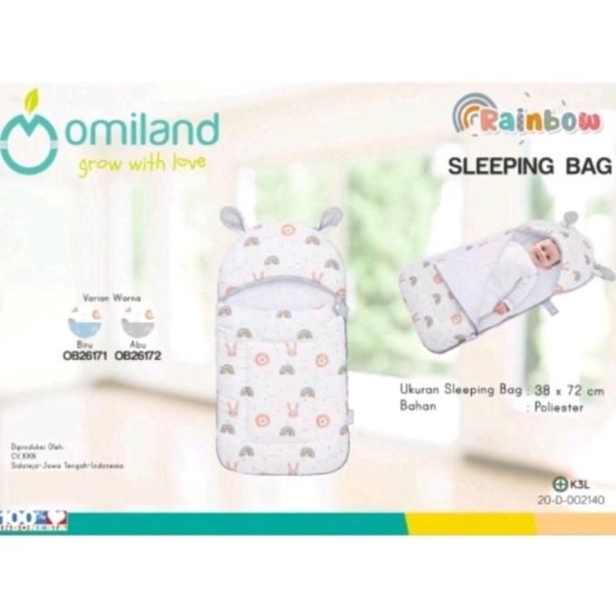 SALE OMILAND KASUR BAYI SLEEPING BAG SELIMUT TOPI BAYI SLOTH SERIES JINANANISA