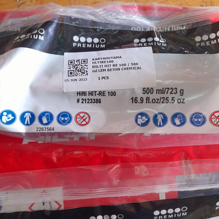 Ready HILTI HIT RE-100 Lem Beton Chemical