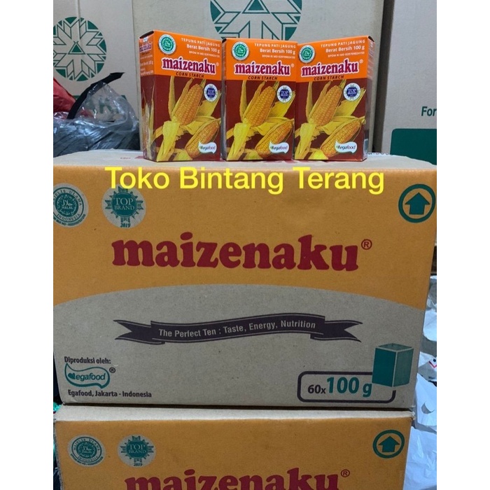 

Baru!! Tepung Maizena Maizenaku 100 gr x 60 pcs per 1 Dus/Karton Corn Starch