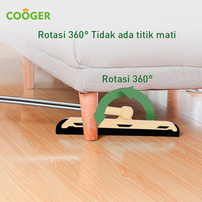 Cooger Sapu Set Sapu Gki Wiper Broom Set Sapu 3In1 Rotable Dapat Berputar 180 Derajat Dan Berdiri