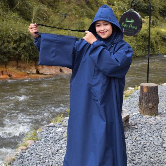jas hujan mantel muslimah big size raincoat jumbo