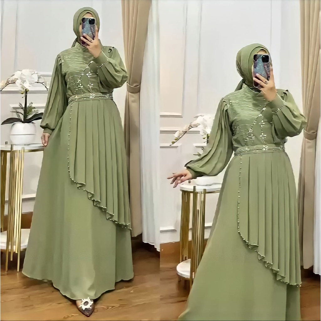 Gamis Wanita Terbaru 2023 Viral Games Dewasa 2024 Dress Kondangan Busui Kaftan  Korea Style Gamus Or