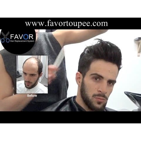 Wig Pria Toupee Pria Wig Usa, Produk Toupee Terbaik, Solusi Kebotakan