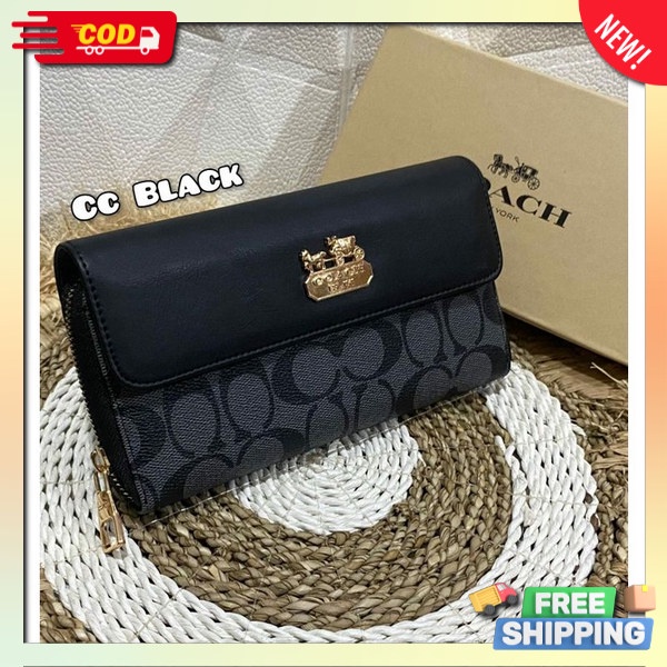 Sompet Donpet Panjang Kartu Bahan Kulit Premium Dmpet Import Murah Cewek Korea Modern 2023 Dompet Mu