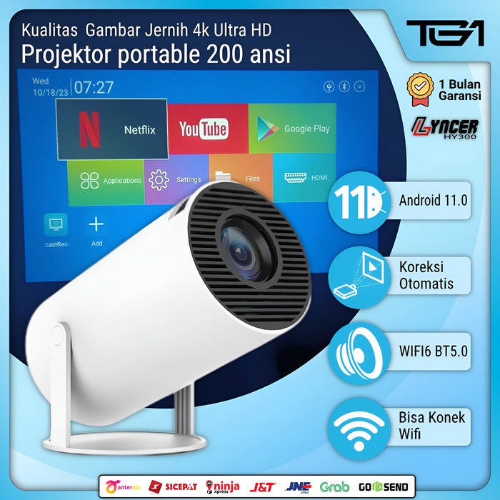 BEST Infocus Projector 4K Lyncer Wifi Wireless Proyektor Infokus
