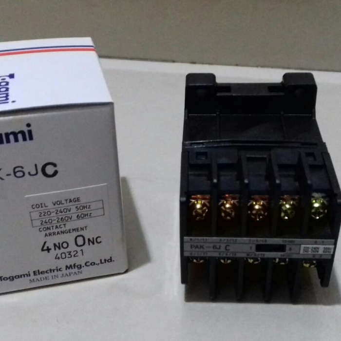 [New] Togami Magnetic Contactor Pak 6Jc / Kontaktor Togami Terbatas