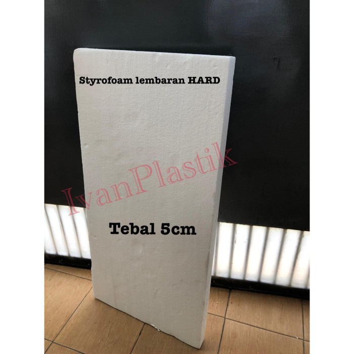 

TERLARIS STYROFOAM LEMBARAN HARD TEBAL 5CM 100CM X 50CM X 5CM