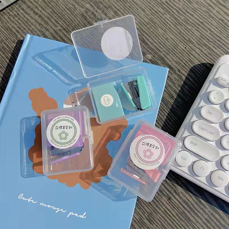 

OMV STAPLER #10 &STAPLE CUTE SET STAPLER MINI SET STAPLES PERLENGKAPAN KANTOR MENGIKAT LOGAM KREATIF