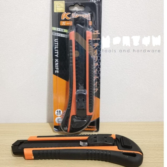 

PISAU CUTTER KAPUSI 3 MATA PISAU JAPAN TECH K8747 BONUS MATA SET