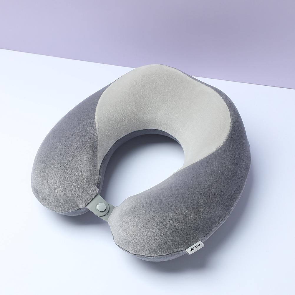 Promo Natal Miniso Bantal Leher U-Shape Bantal Leher Dewasa Tidur Siang Bantal Mewah Busa Memori Tra