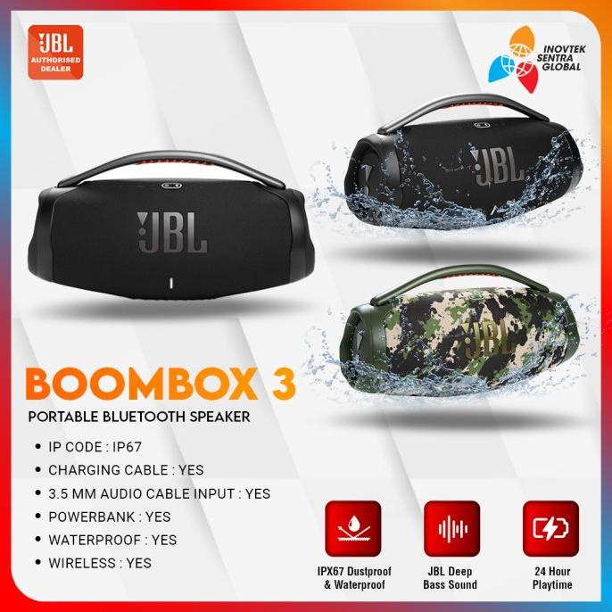 JBL Boombox 3 / Boombox3 Bluetooth Speaker Portable Garansi Resmi IMS