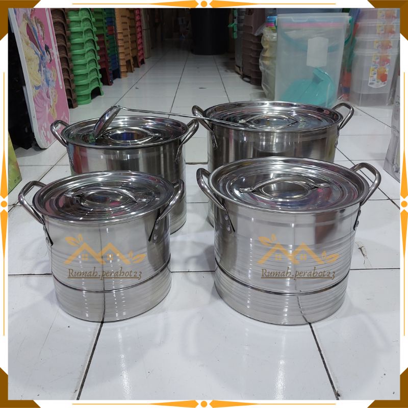 ROSH - Panci Dandang Langseng Stainless Steel / Panci Steamer Stock Pot Rosh 555 Panci Rebus Pengkuk