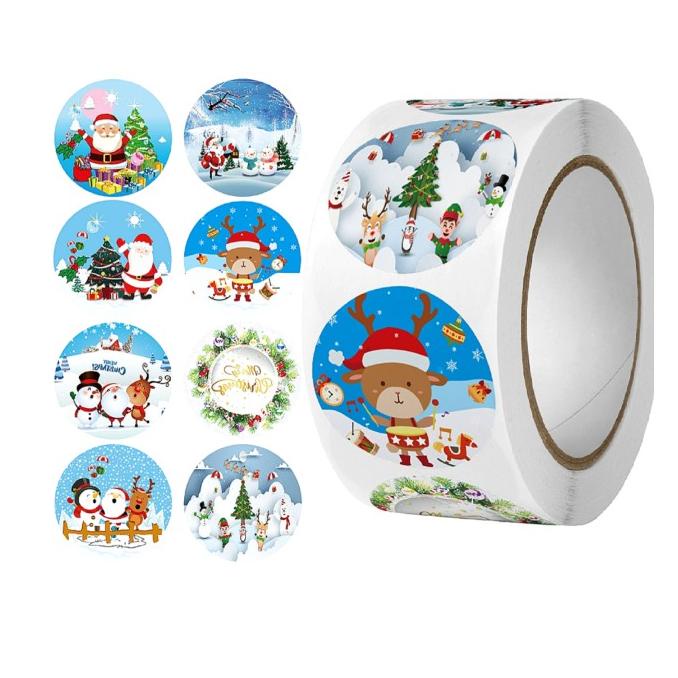 

Sale Now Sticker Label Natal Hiasan Toples Box Hampers Merry Christmas 500Pcs Original