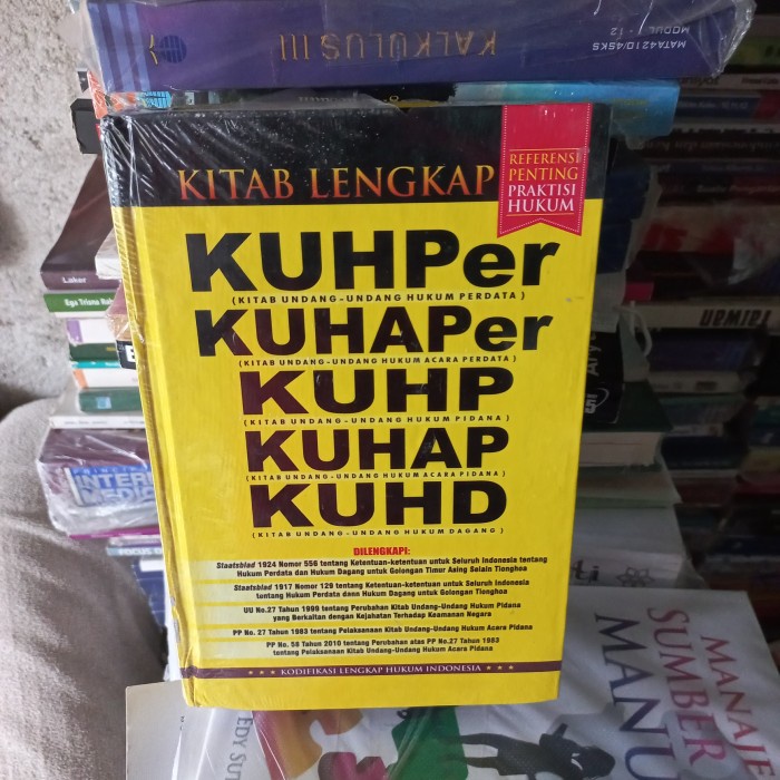 HOT SALE BUKU KITAB UNDANG HUKUM PERDATA KUHPER KUHAPER KUHP KUHAP KUHD ORI TERLARIS