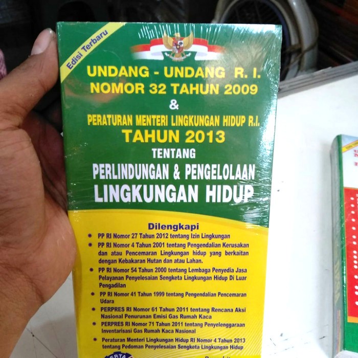DISKON SPESIAL RRF UU RI NO 32 TAHUN 2009 TENTANG LINGKUNGAN HIDUP ORIGINAL AG9 TERBARU