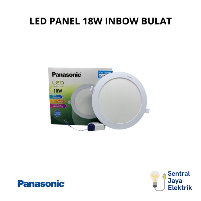 Led Downlight Panel 18W 18 Watt 18W 18Watt Panasonic - Bulat