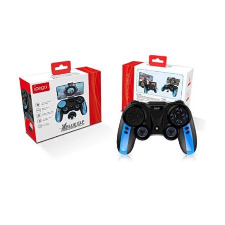 [Original] Gamepad Ipega Bluetooth Wireless Turbo Pc Hp Ps3 4 Tv Blue Elf Pg-9090 Terbaru