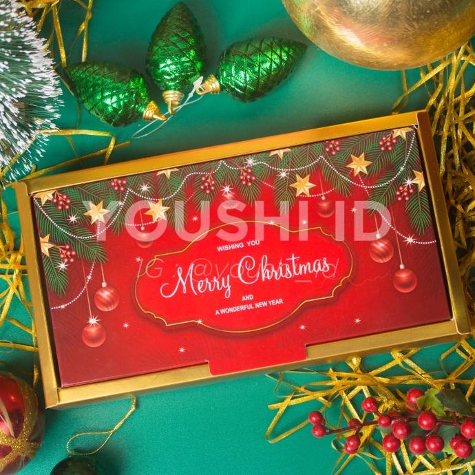 Sale Now Box Kue Natal/Dus Brownies Natal/Dus Toples Kue Kering - Green Forest Original