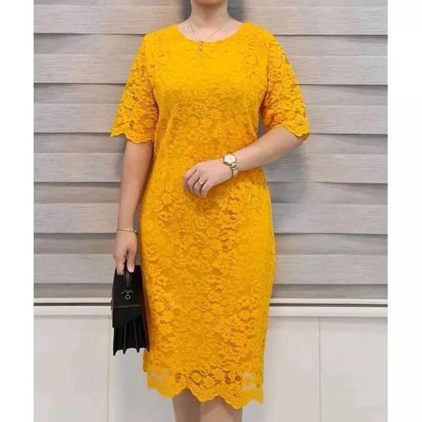 Sale Baju Dress Imlek Pesta Natal Imlek Wanita Dewasa Murah Kekinian Terbaru 2023 Dress Brukat Premi