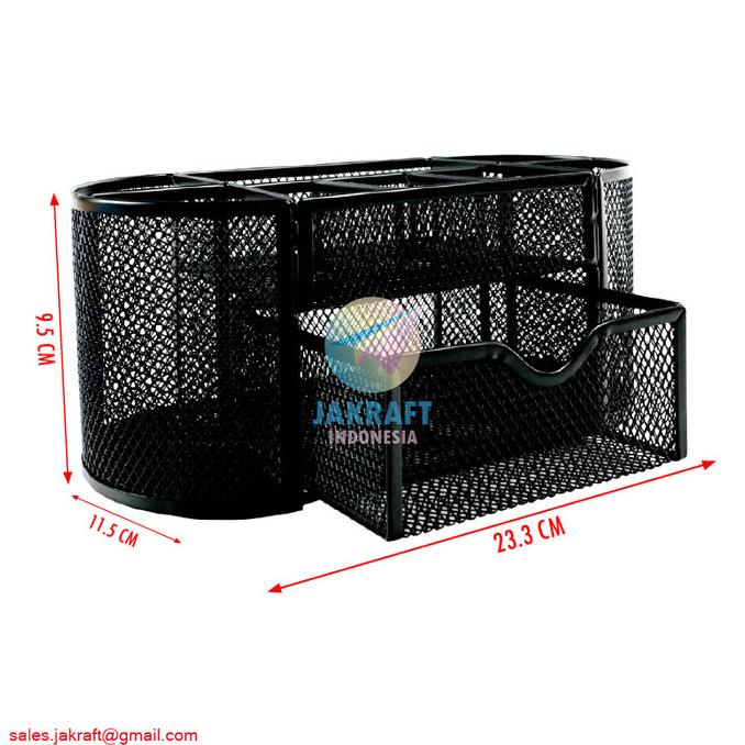 Desk Set Joyko Ds-23 Tempat Alat Tulis Pensil Meja Jaring Rak Besi Kode 603