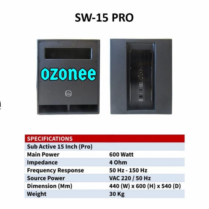 SUBWOOFER AKTIF WISDOM SW 15PRO SW15PRO 15 INCH ORIGINAL