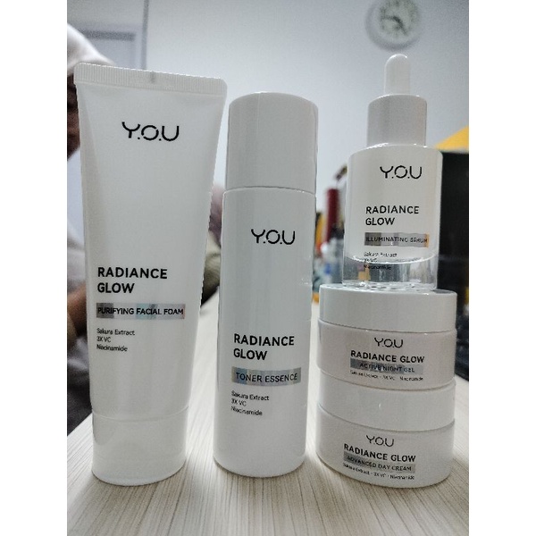 Paket You Radiance Glow skincare untuk kulit sensitif/kulit berminyak