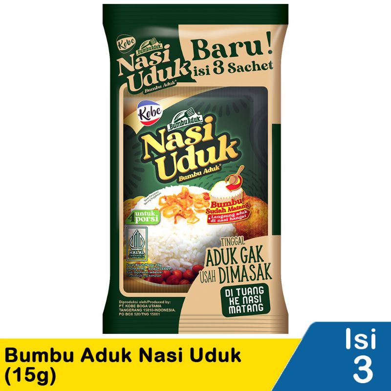 

Kobe Bumbu Aduk Nasi Uduk 3X15G