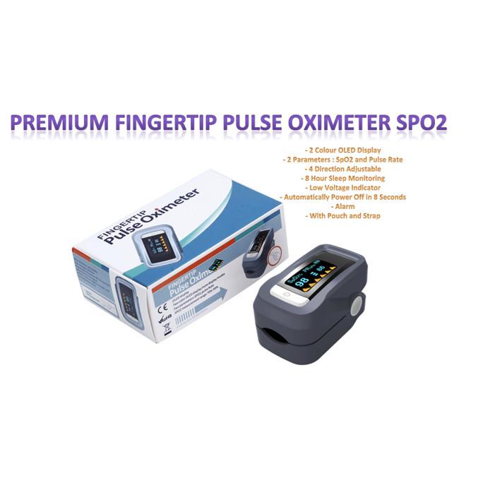 F2 Fingertip Pulse Oximeter Premium - Alat Ukur Kadar oxygen SpO2