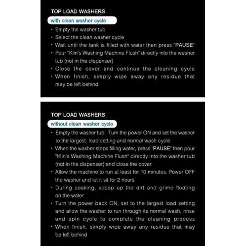 Pembersih Mesin Cuci Bukaan Atas