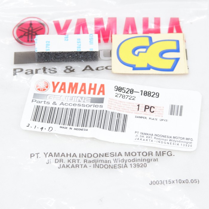 Damper Plate 2Pv2 Yamaha 90520-10829