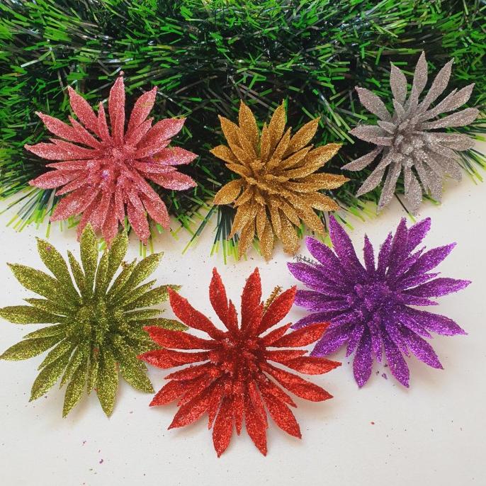 

Best Seller Hiasan Bunga Warna Warni 8 Cm Isi 6 Dekorasi Kado Natal Kembang Parcel Pengiriman Cepat