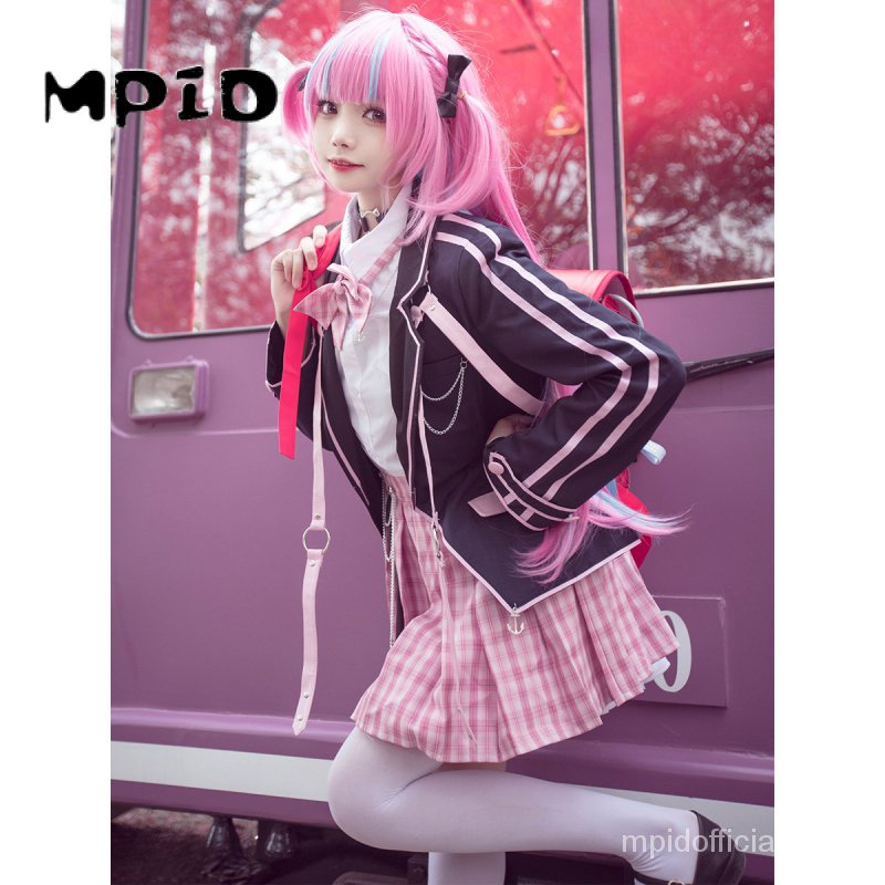 【MPID】Vtuber Hololive Cosplay Minato Aqua Costume Debu Wig Wanita Kostum Aqua Maji Tenshi Shoes