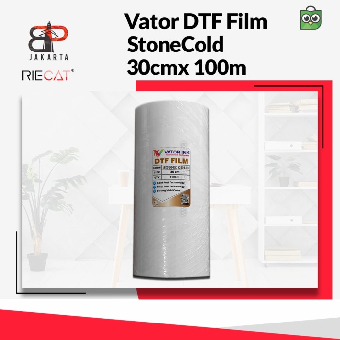 

Baru Pet Film Dtf Vator Stone Cold Coating Tebal - Roll 30Cm X 100Meter Hemat