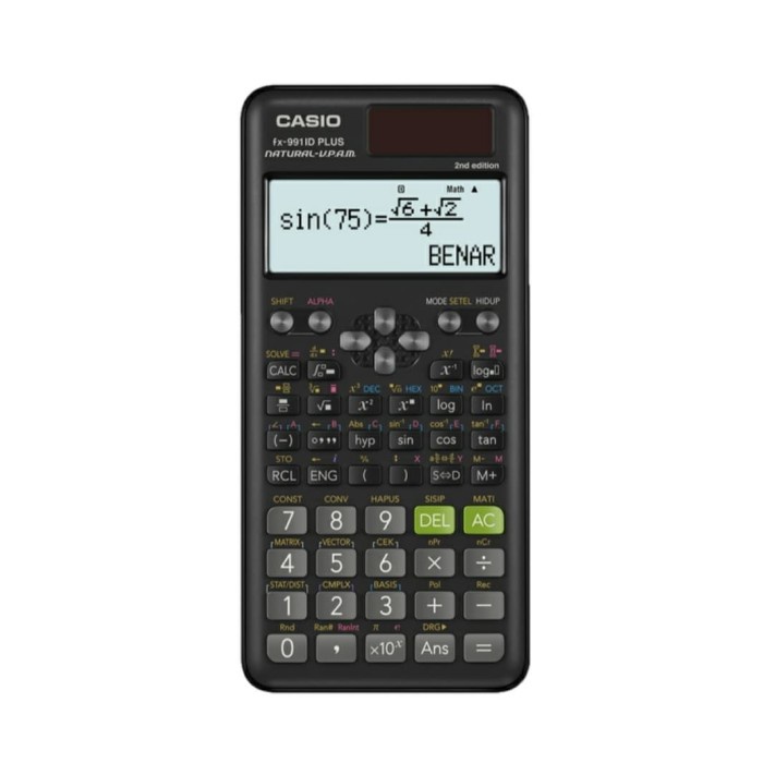 

CASIO FX 991 ID PLUS KALKULATOR ILMIAH/SEKOLAH - SCIENTIFIC CALCULATOR ORIGINAL TERBARU