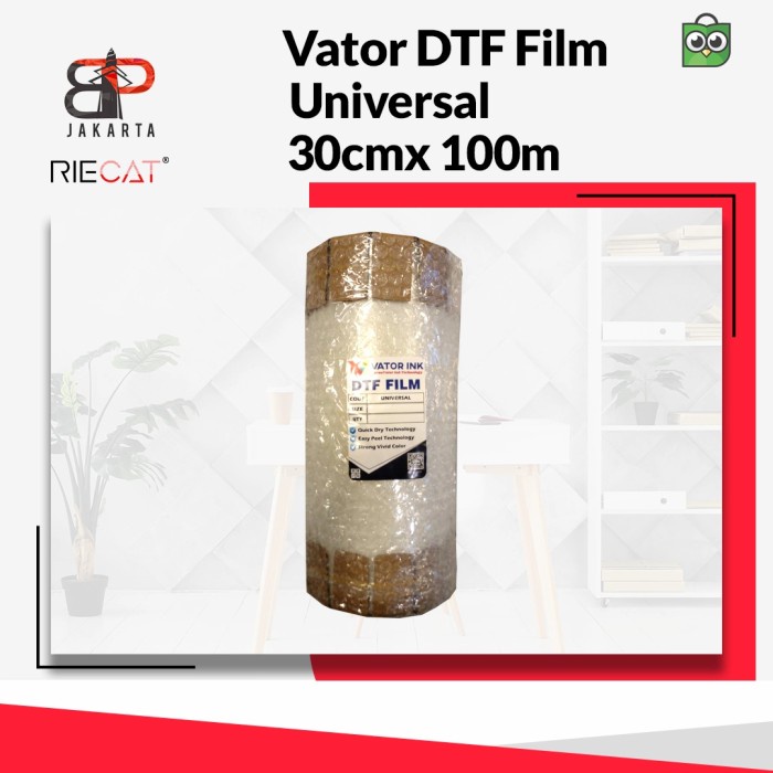 

✨Sale Pet Film Dtf Vator Universal Coating Tebal - Roll 30Cm X 100Meter Diskon