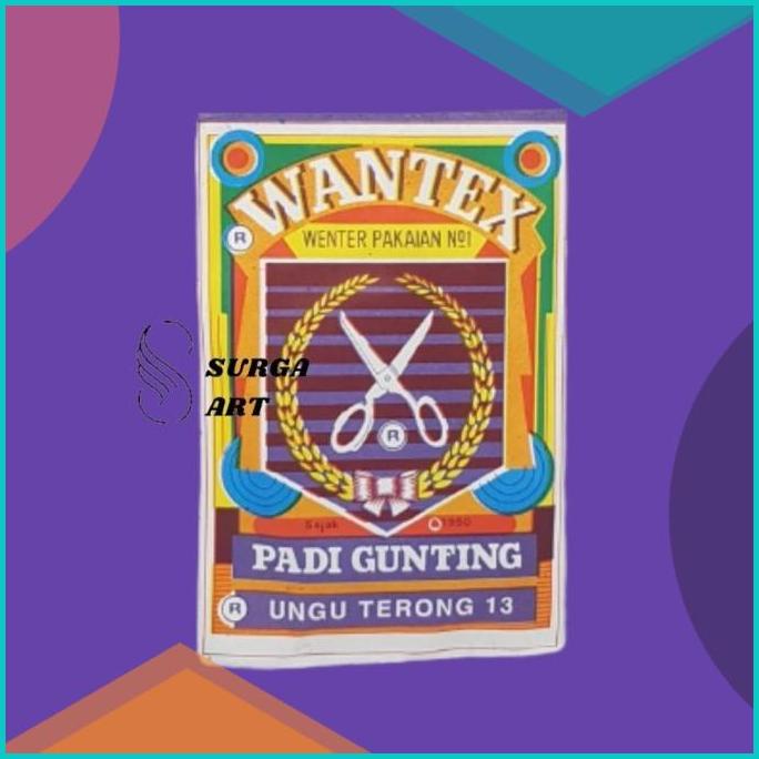

WANTEX UNGU TERONG 13 Wenter Padi Gunting Pewarna Kain Textil Permanen