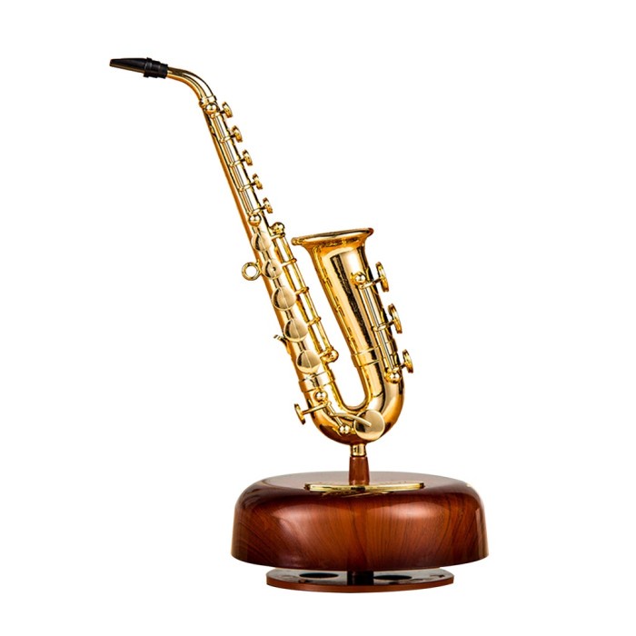 

Kotak Musik Saxophone Klasik Model Putar Untuk Hadiah Natal / Ulang Limited Stock