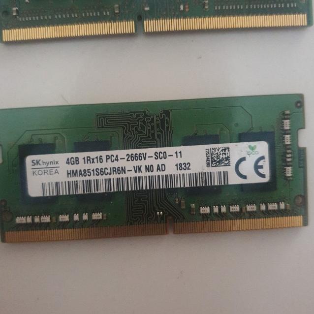 Original Ram Laptop Ddr4 4Gb 1Rx16 Pc4-2666V-Sc0-11 Sk Hynix Korea