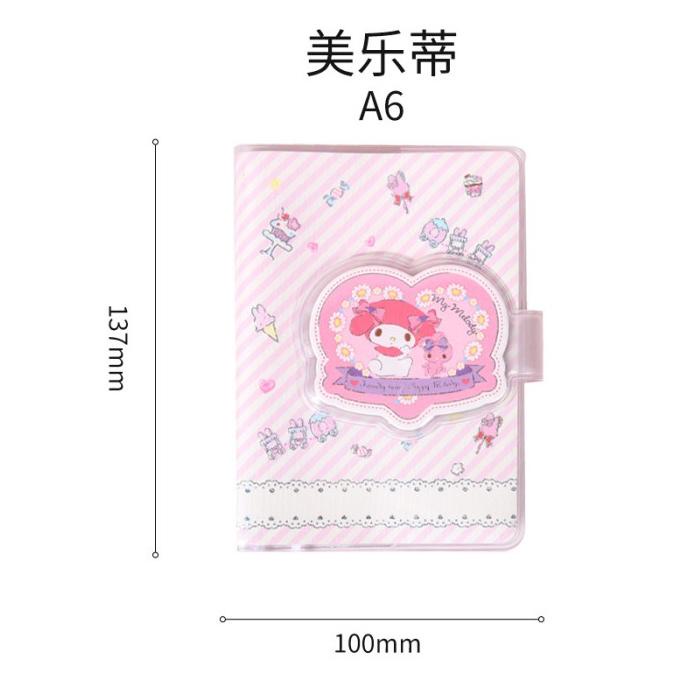 

MIMIMOO Notebook Buku Diary A5 A6 Cinnamoroll Pompompurin Hello Kitty