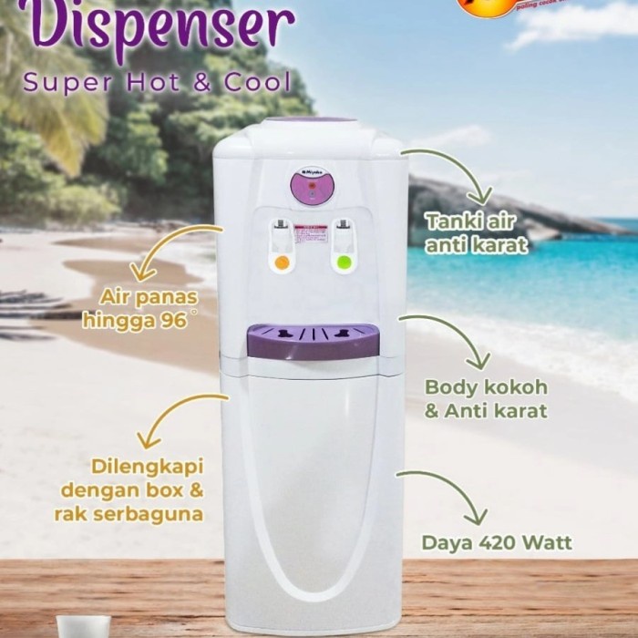 MIYAKO DISPENSER HOT & COOL COLD PANAS & DINGIN WD 38 SPC WD38SPC